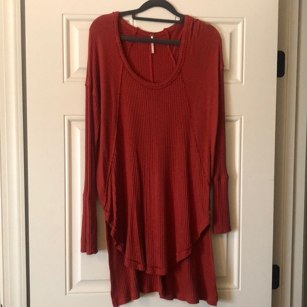 Free People Orange Tunic